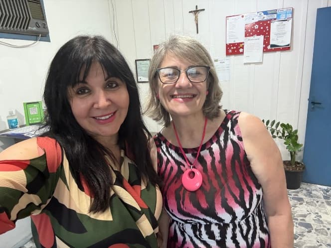 Encontro de apoio com as mulheres acompanhadas pelo Instituto