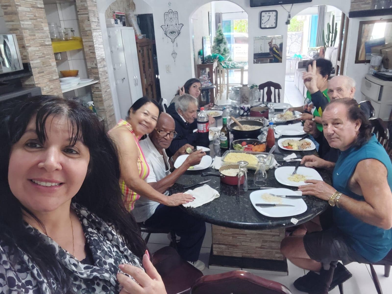 Momento de gratidão e celebração com os ex-pacientes voluntários do Instituto