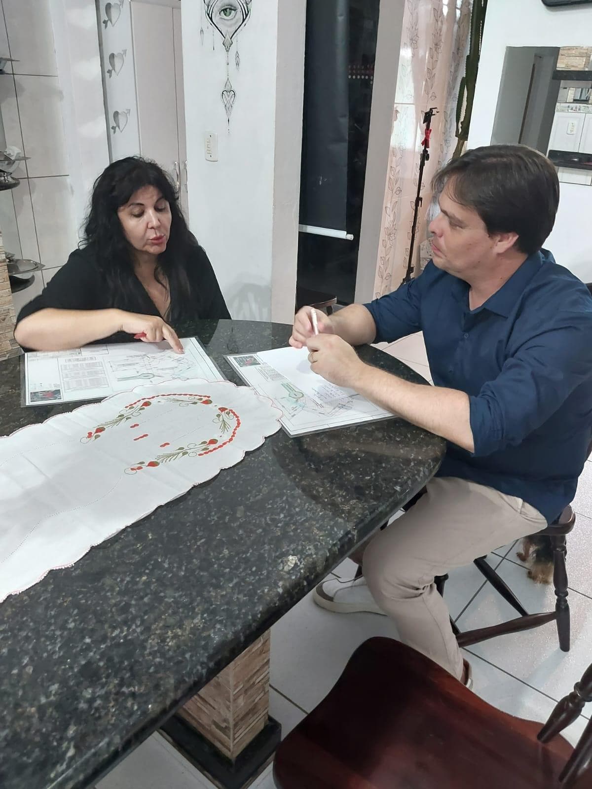 Registro da parceria do ex-paciente Rubens com o Instituto do Câncer Sempre Com Você