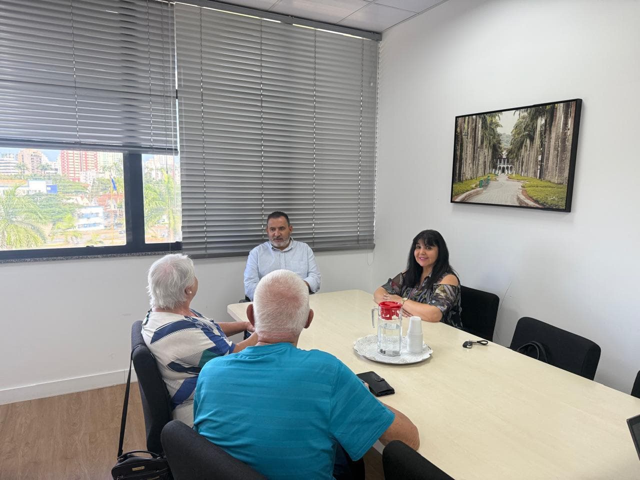 Reunião com o Secretário de Governo Gilberto Leal e equipe do Instituto na Prefeitura de Joinville